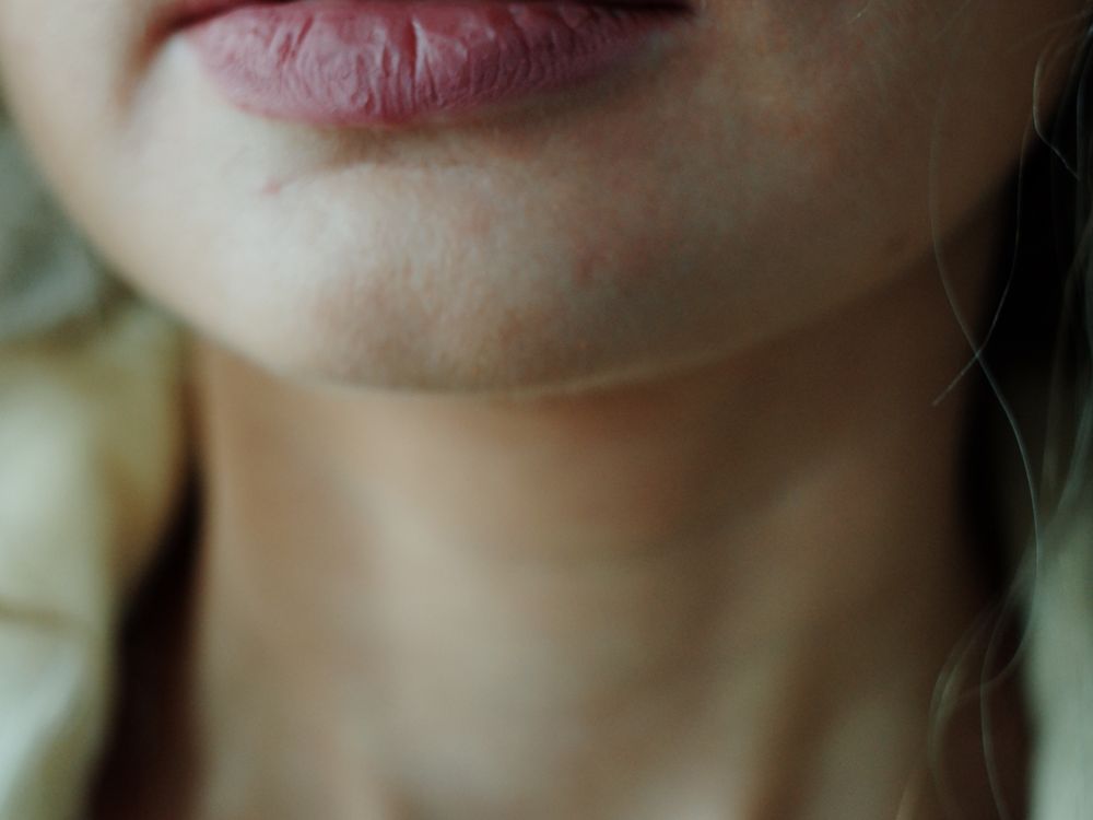 Close-up of healthy lips